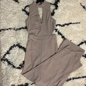 Mauve Gray Jumpsuit